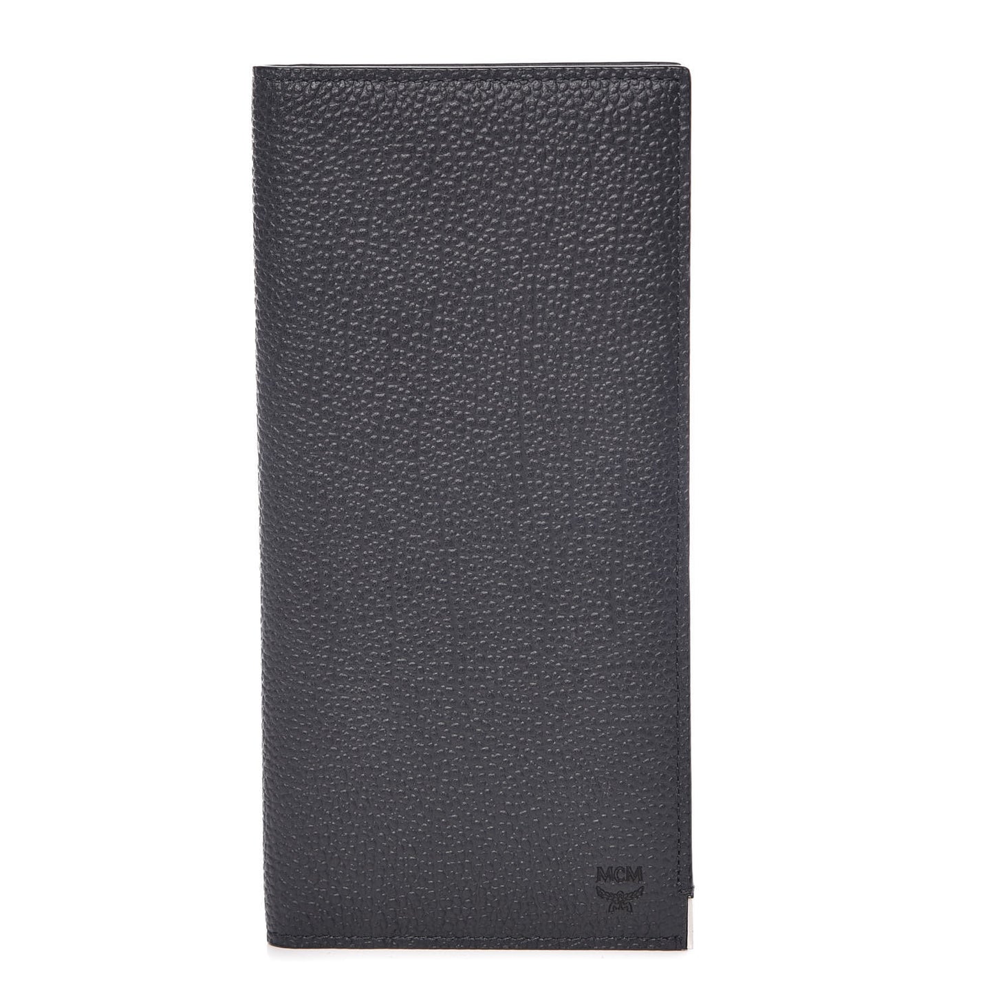 Calfskin Bifold Long Wallet Phantom Gray