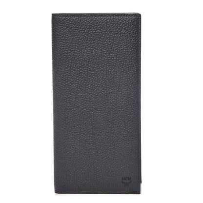 MCM Calfskin Bifold Long Wallet Phantom Gray 1 of 9