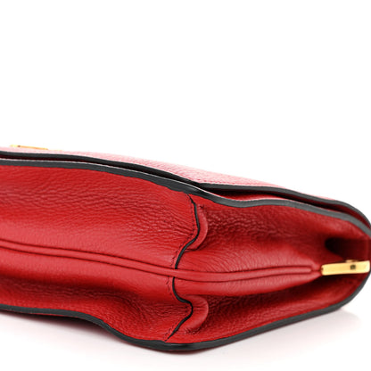 Prada Vitello Daino Flap Crossbody Rosso 11 of 12
