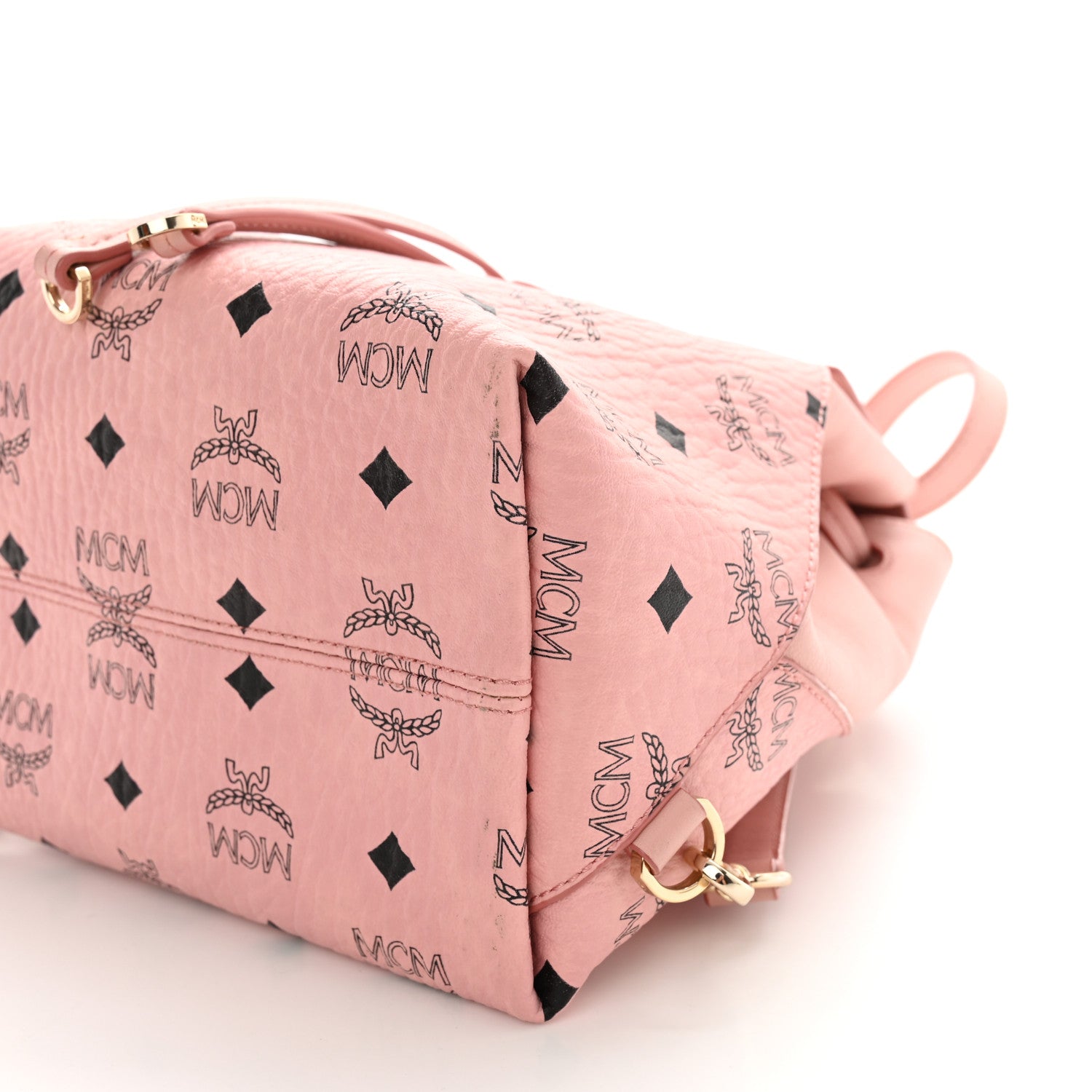 MCM Visetos Small Essential Backpack Pink 10 of 15