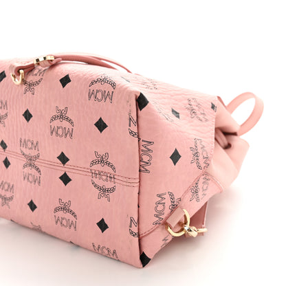 MCM Visetos Small Essential Backpack Pink 10 of 15