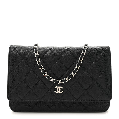 Chanel Caviar Quilted Wallet on Chain WOC Black 1 of 12