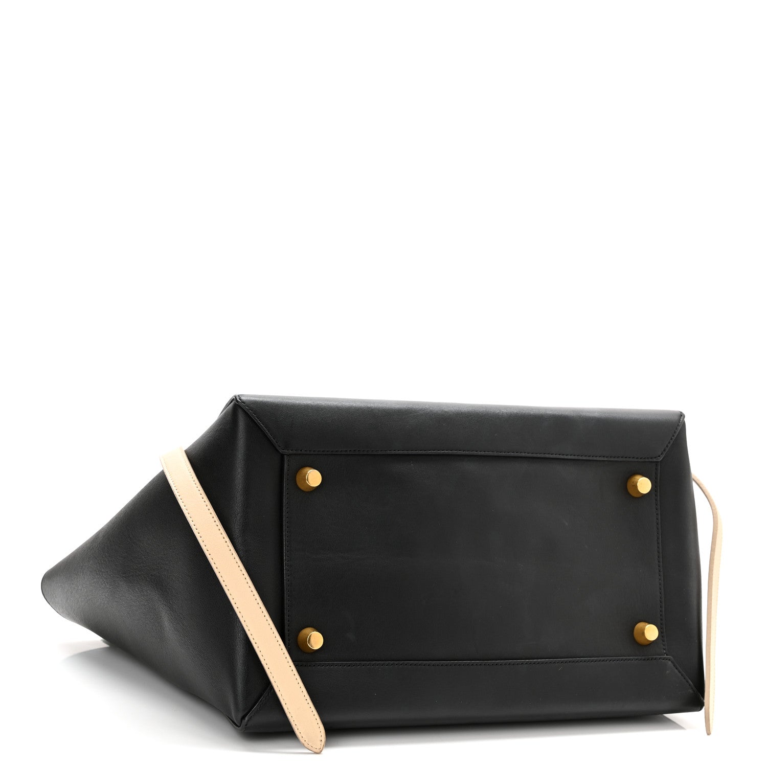 Celine Smooth Calfskin Small Bi-Color Belt Bag Black Cream 4 of 14