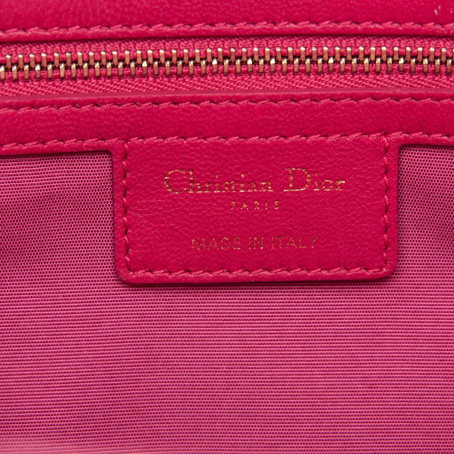 Lambskin Cannage Large Dior Soft Shopping Tote Fuchsia