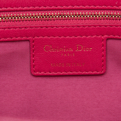 Christian Dior Lambskin Cannage Large Dior Soft Shopping Tote Fuchsia 7 of 9