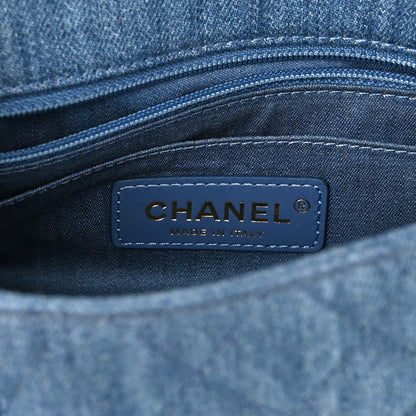 Chanel Denim Quilted Mini Pearl Crush Rectangular Flap Blue 8 of 11