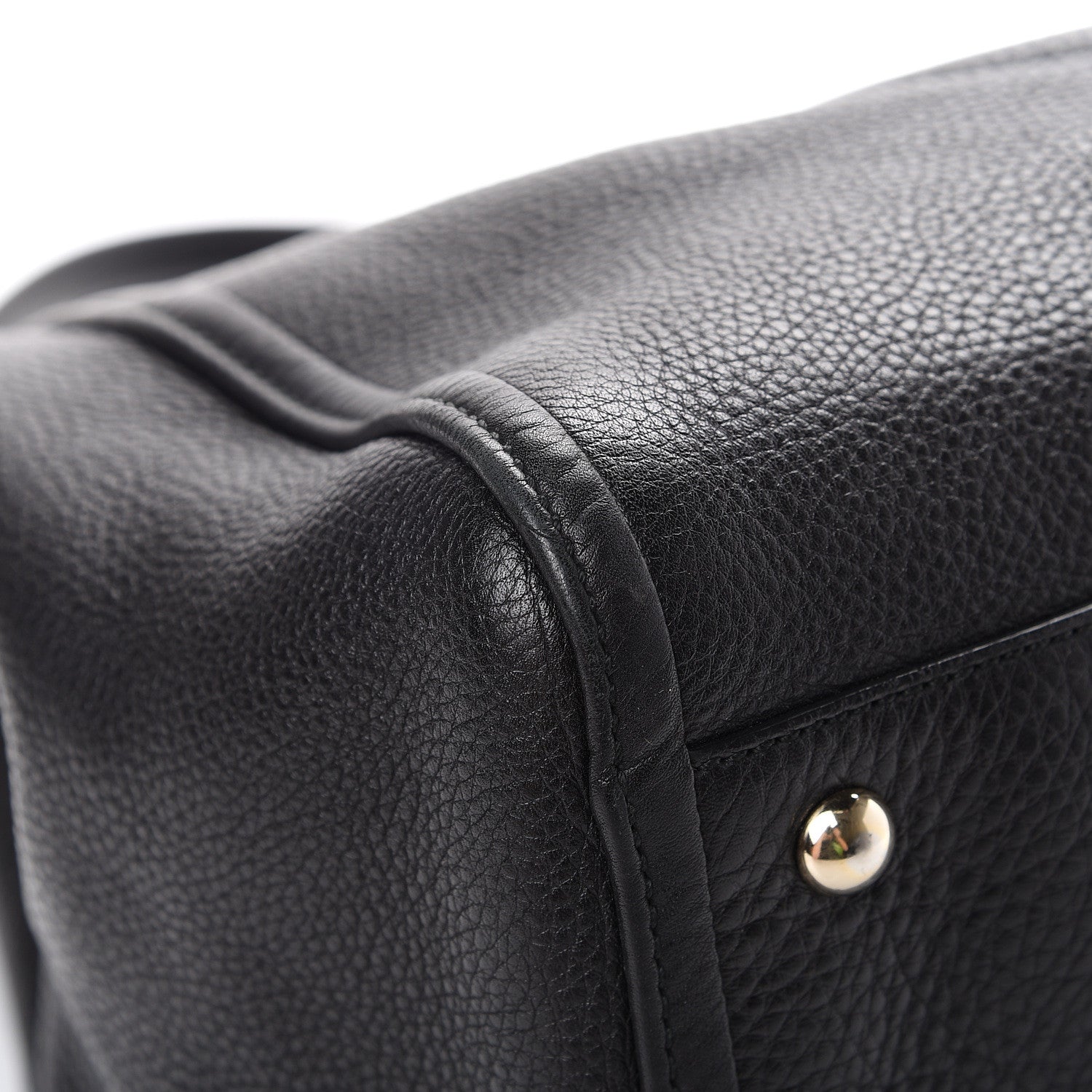 Gucci Pebbled Calfskin Medium Soho Shoulder Bag Black 8 of 13