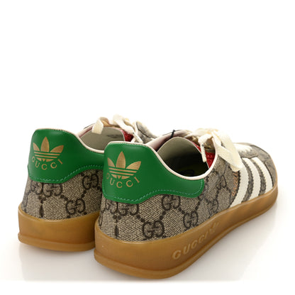 Gucci X ADIDAS GG Supreme Monogram Mens Gazelle Sneakers 10 Beige Ebony Off White New Shamarock 8.5 Beige Ebony Off White New Shamarock 5 of 10