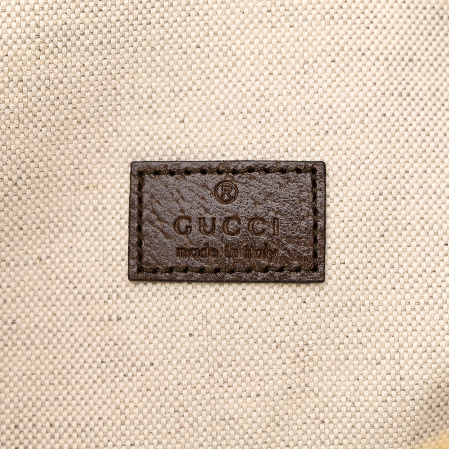 Gucci Monogram Jumbo GG Textured Dollar Calfskin Web Belt Bag Camel Ebony New Acero 6 of 10