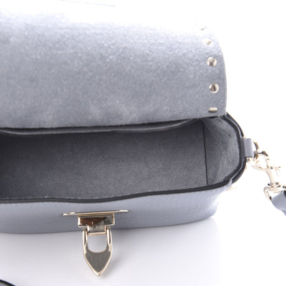 Valentino Garavani Pebbled Calfskin Mini Rockstud Crossbody Bag Light Stone 5 of 10