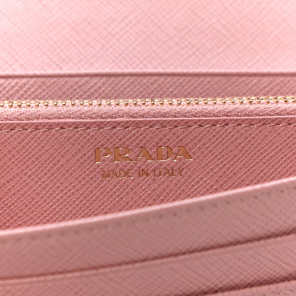Prada Saffiano Metal Continental Flap Wallet Orchidea 8 of 18