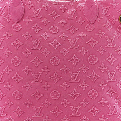 Louis Vuitton Monogram Denim Neverfull MM Rose 8 of 11