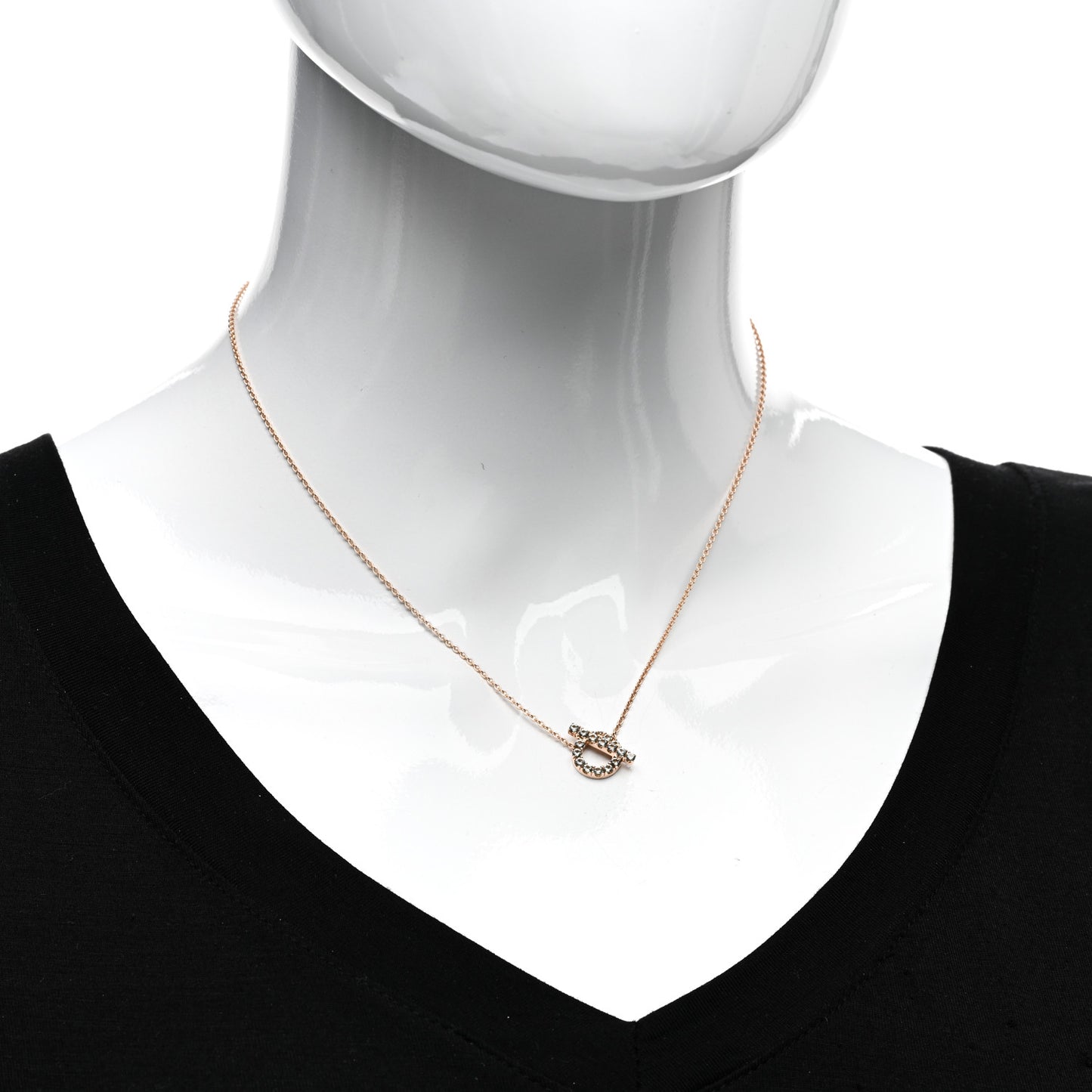 18K Rose Gold Green Sapphire Finesse Pendant Necklace