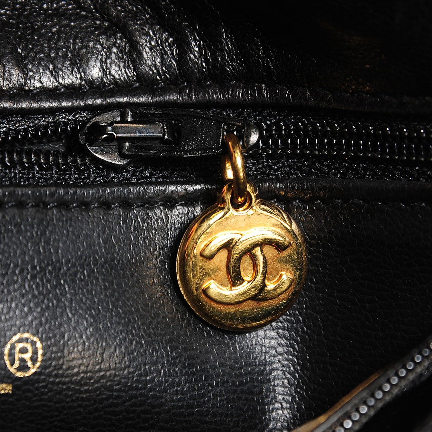 Lambskin Quilted Shoulder Bag Black