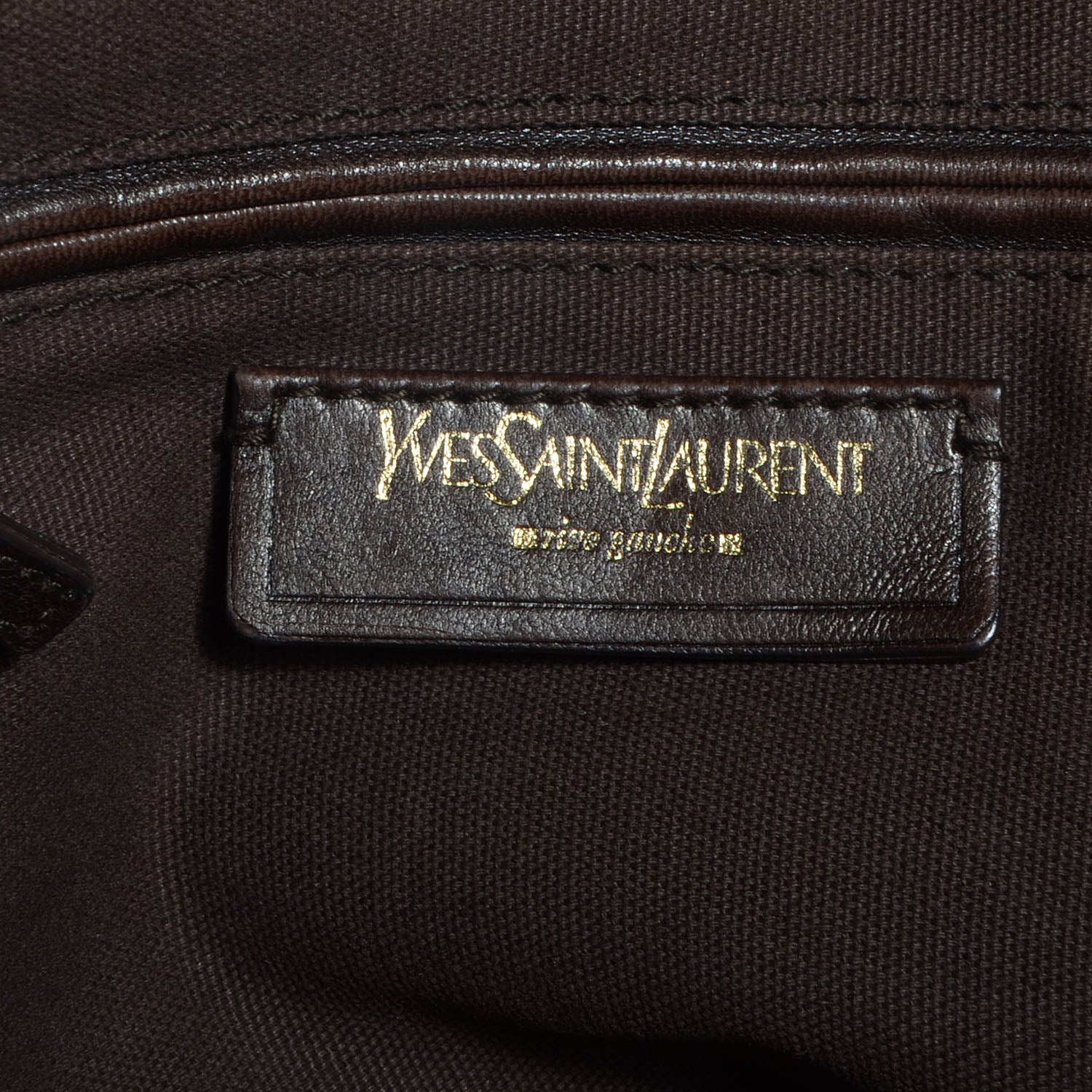 Saint Laurent Calfskin Medium Downtown Brown 6 of 8