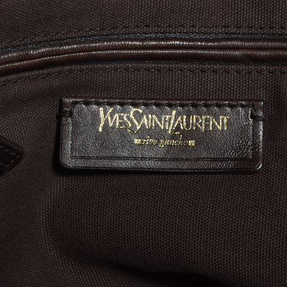 Saint Laurent Calfskin Medium Downtown Brown 6 of 8