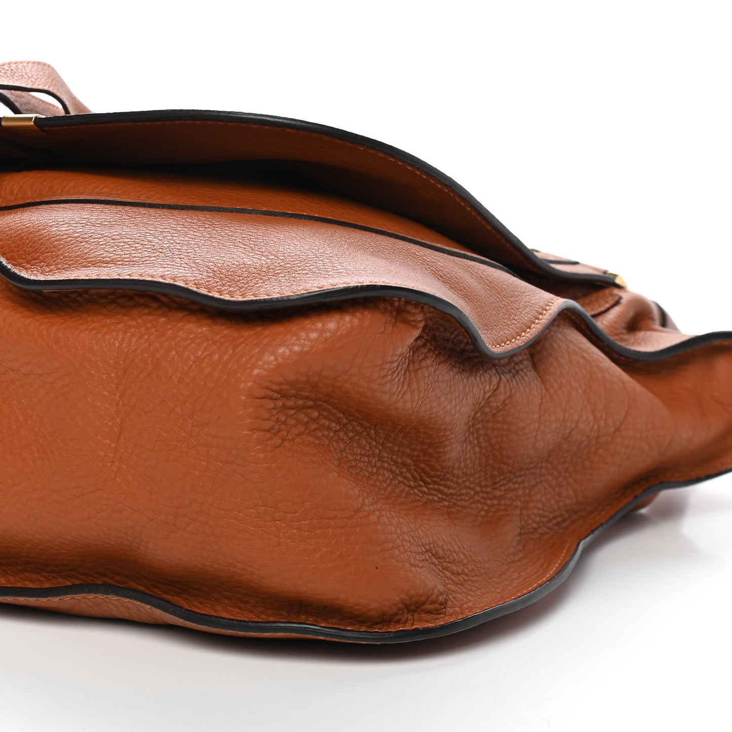 Calfskin Large Marcie Satchel Tan