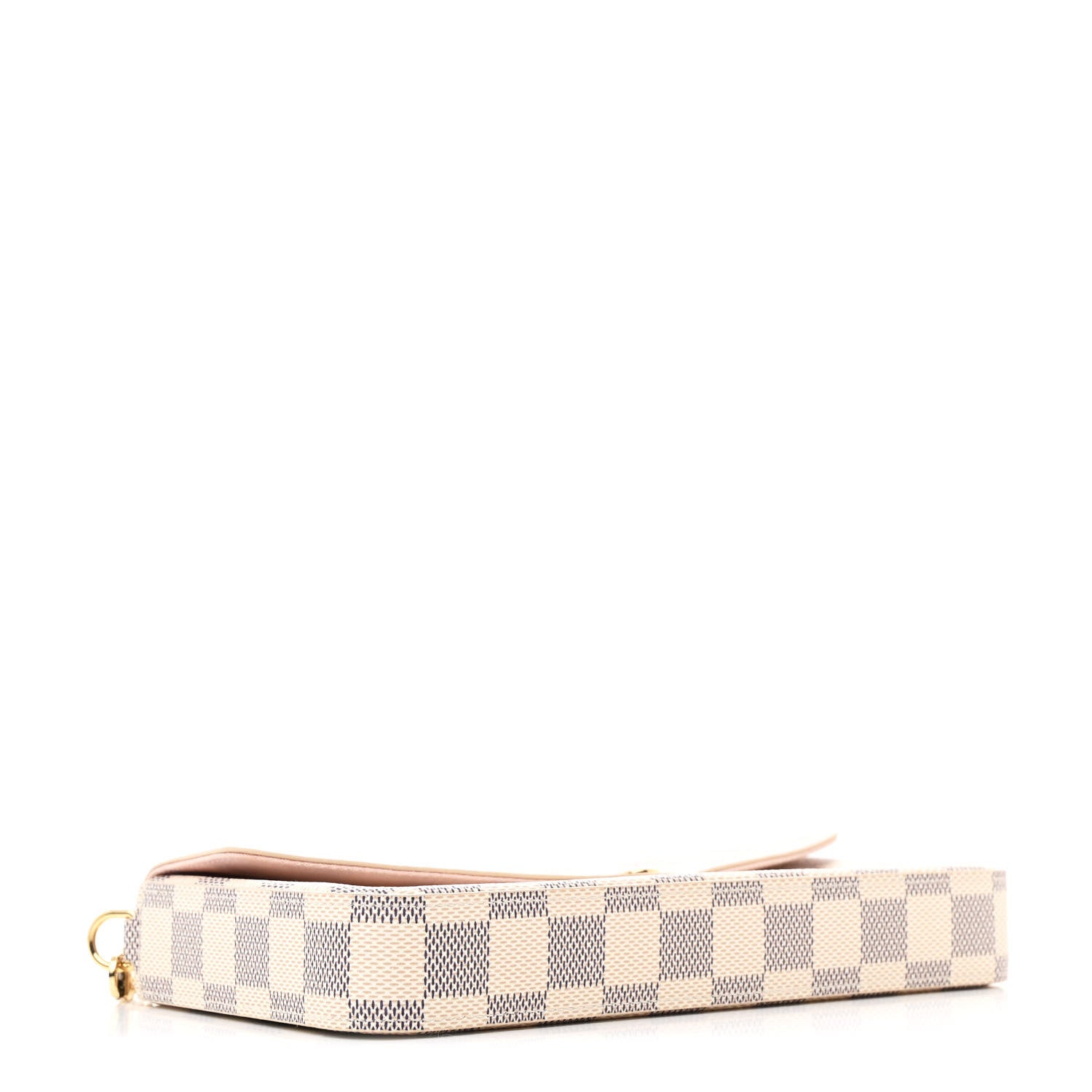 Louis Vuitton Damier Azur Pochette Felicie Chain Wallet Rose Ballerine 5 of 12
