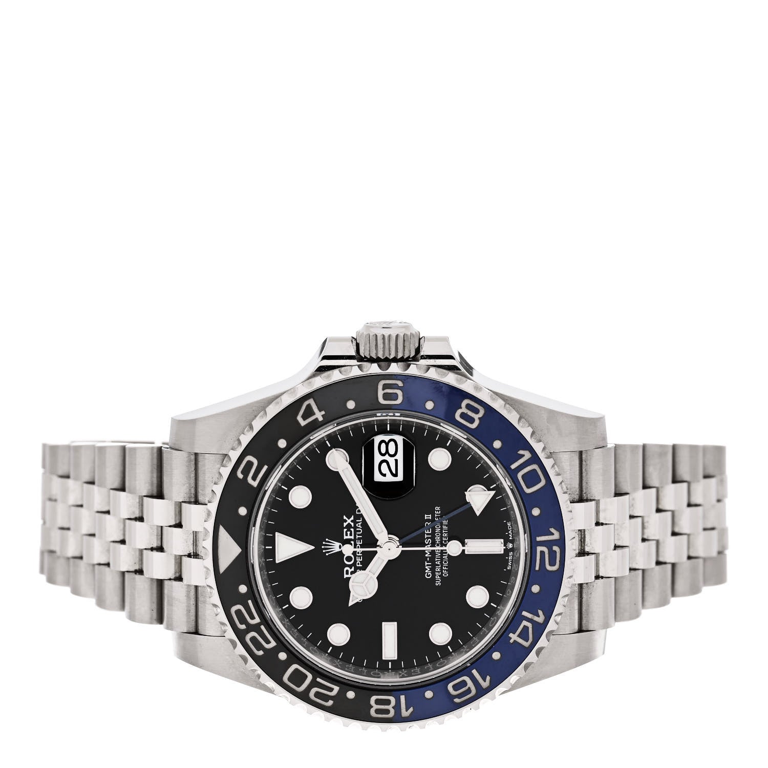 Rolex Stainless Steel 40mm Oyster Perpetual Date GMT Master Ⅱ Batgirl Watch 126710BLNR 2 of 4