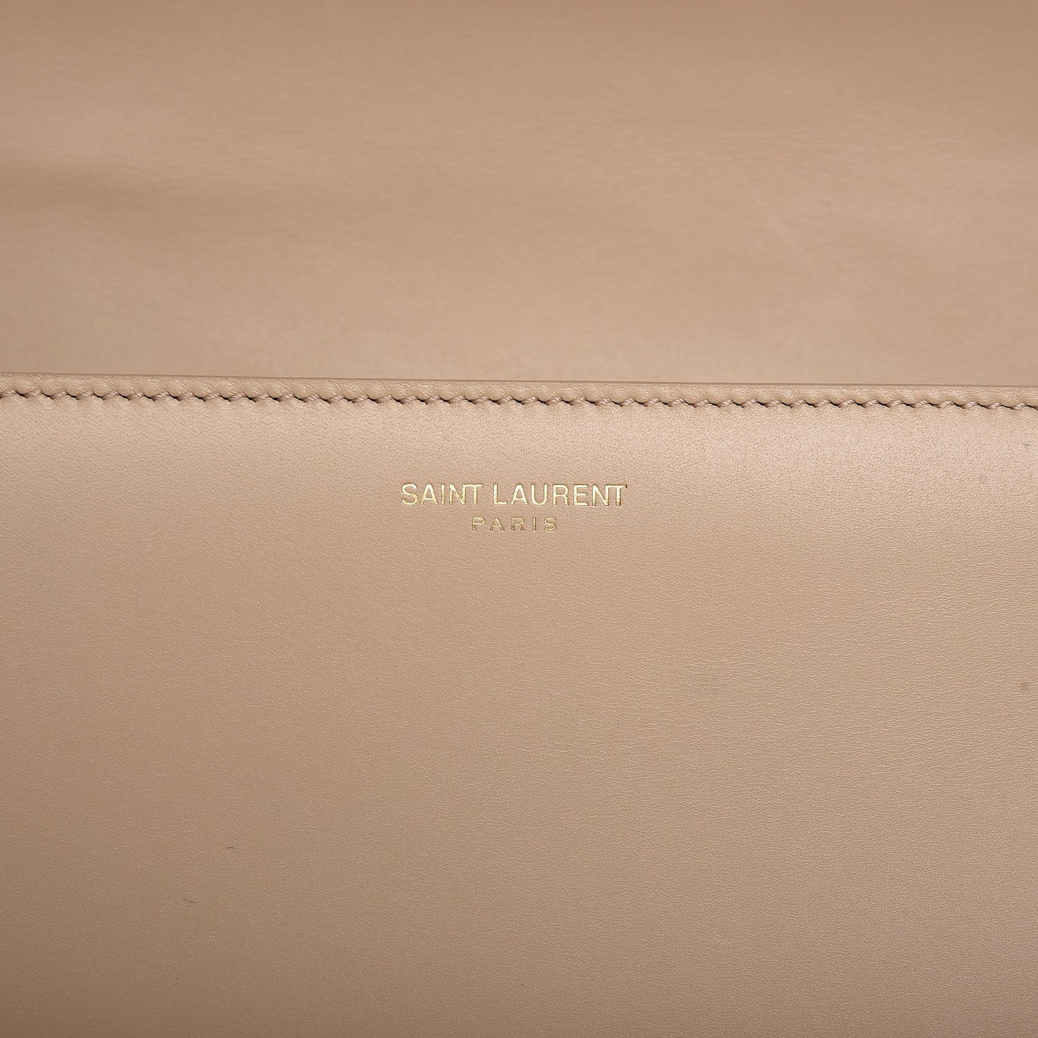 Saint Laurent Smooth Calfskin Medium Classic Monogram Universite Bag Cream 7 of 9