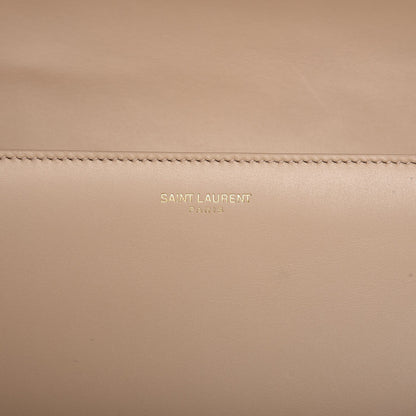 Saint Laurent Smooth Calfskin Medium Classic Monogram Universite Bag Cream 7 of 9
