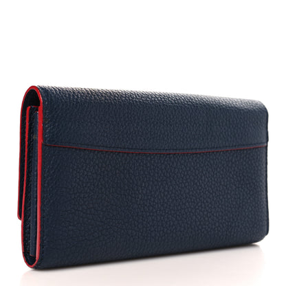 Louis Vuitton Taurillon Capucines Wallet Marine Rouge 3 of 7