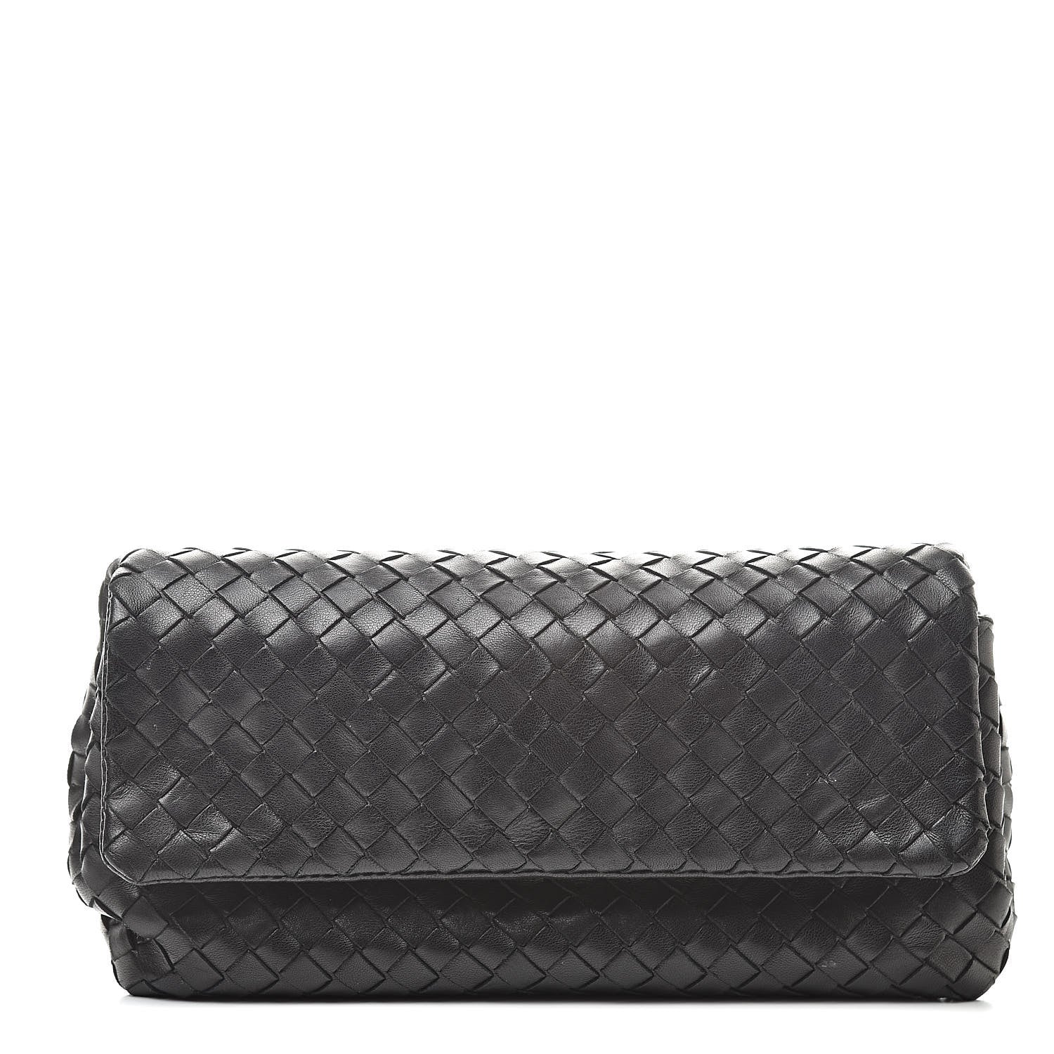 Bottega Veneta Nappa Intrecciato Cosmetic Case Black 1 of 7