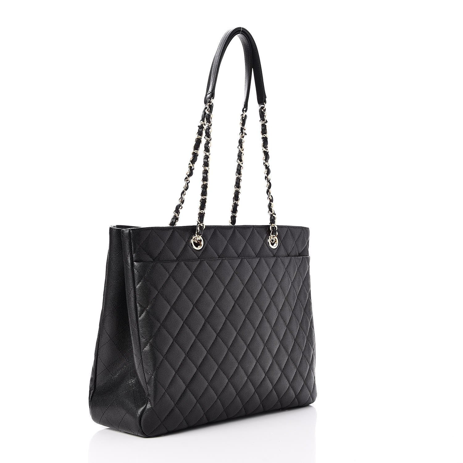 Chanel Caviar Quilted Large Shopping Tote Black 3 of 8