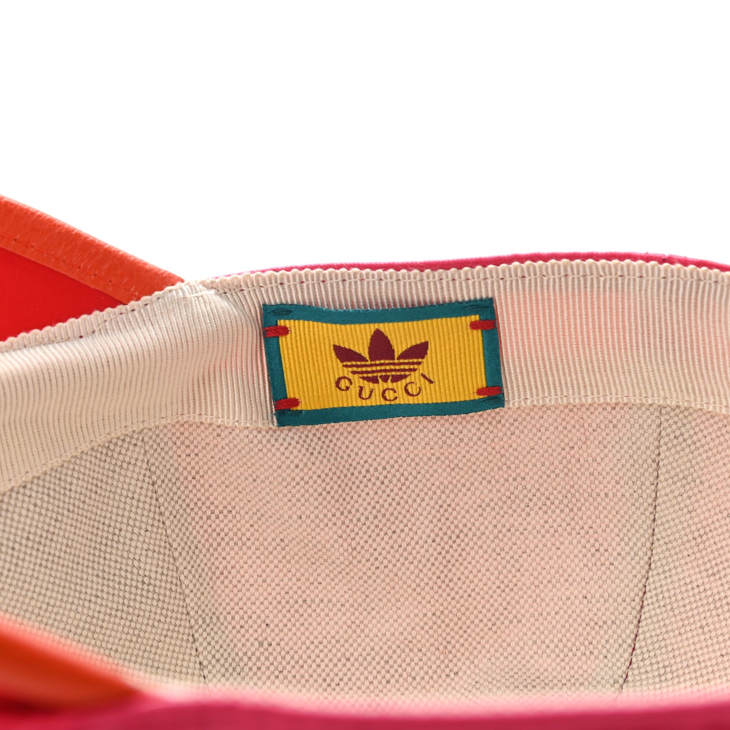 X ADIDAS Satin Trefoil Logo MC Rolly Baseball Hat Fuxia Red