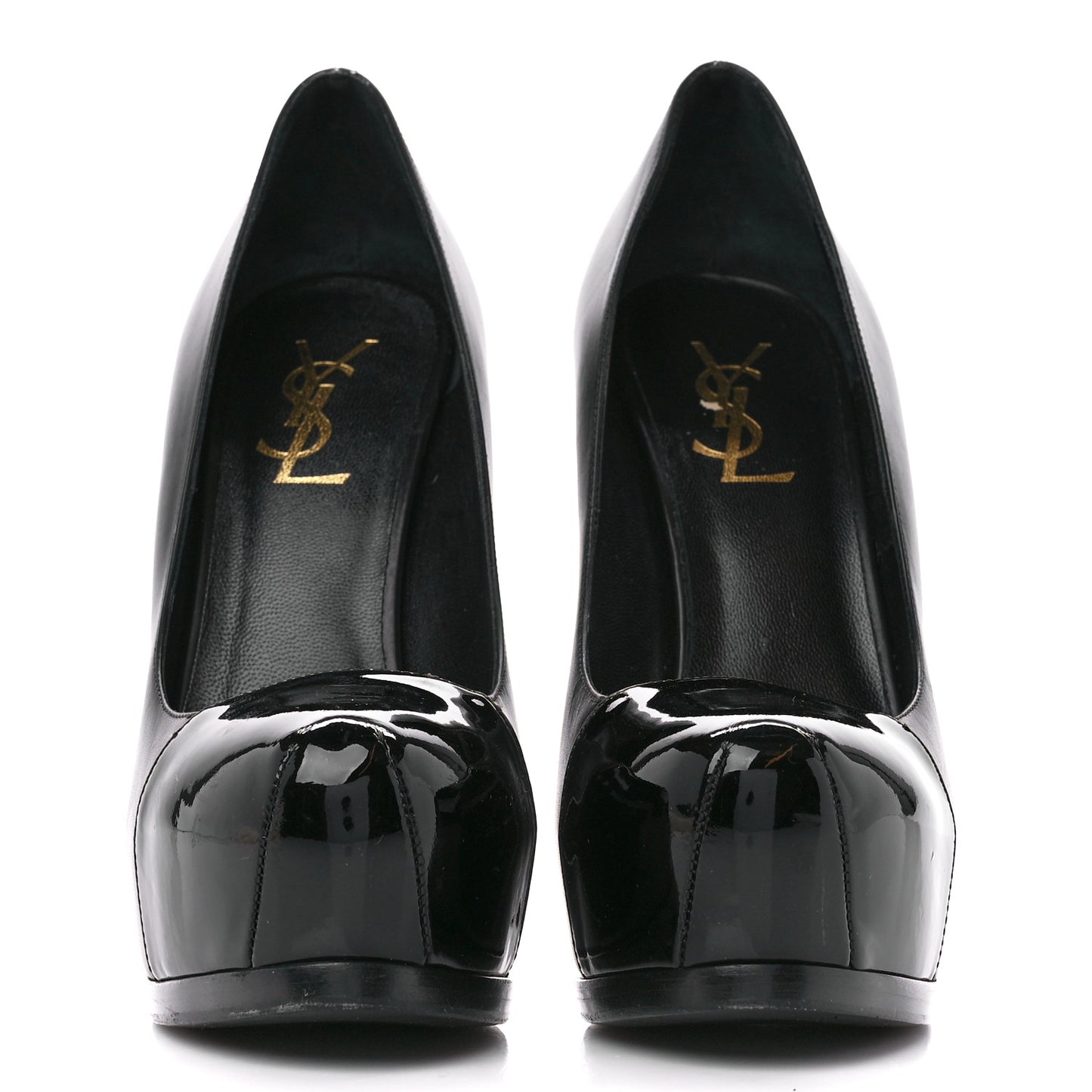 Calfskin Vitello Vernice Tribtoo 105 Pumps 37 Black
