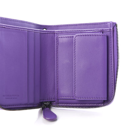 Bottega Veneta Nappa Intrecciato Zip Around Compact Wallet Deco Rose Corot 6 of 8