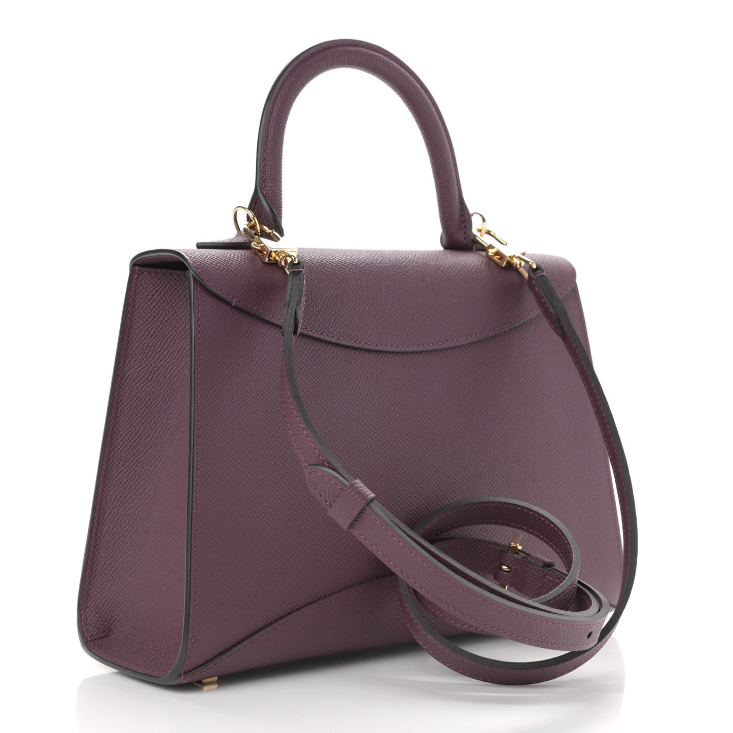Carat Calfskin Gabrielle PM Eggplant