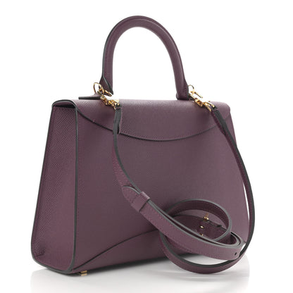 Moynat Carat Calfskin Gabrielle PM Eggplant 3 of 14