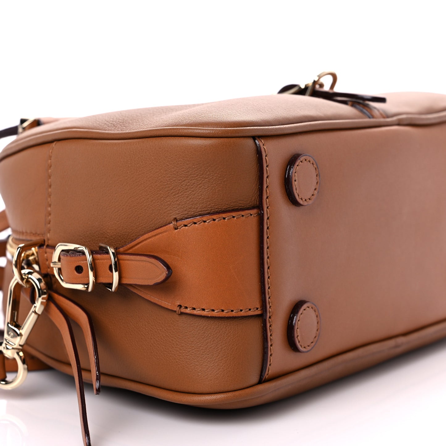 Calfskin Small Varenne Bowling Bag Brown