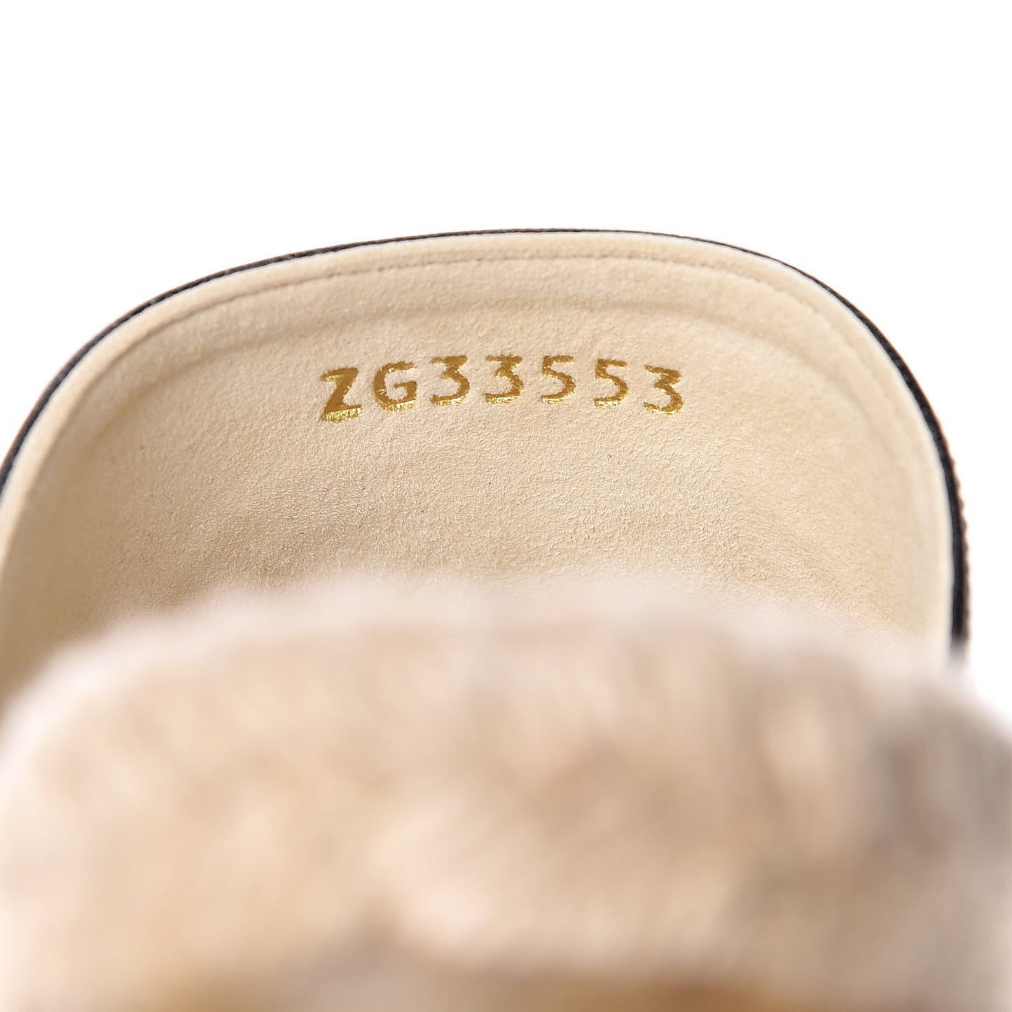 Iridescent Goatskin Patent CC Espadrille Mules 39 Black
