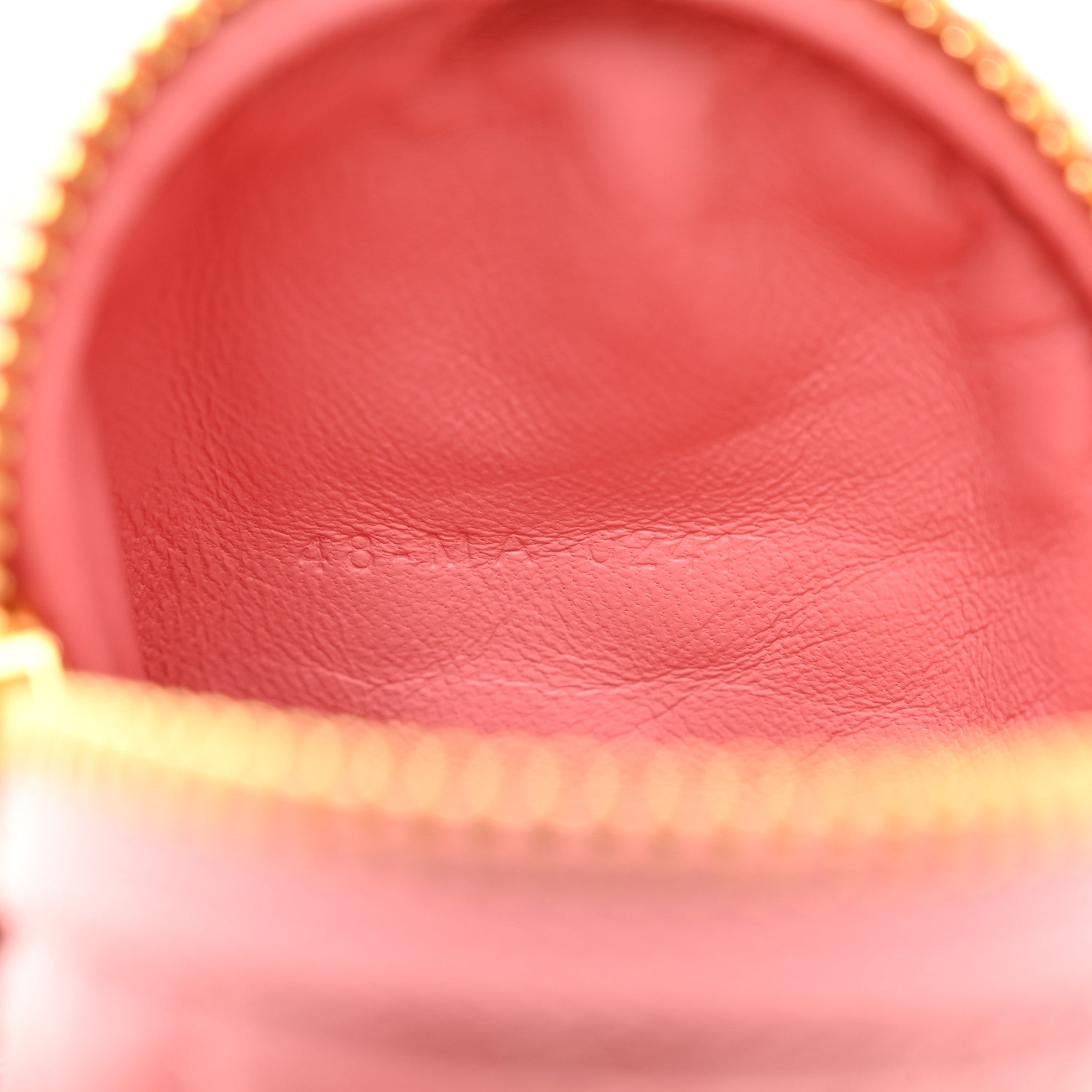 Christian Dior Lambskin Mini Cannage Round Caro Crossbody Pouch Peach Blossom Pink 6 of 8