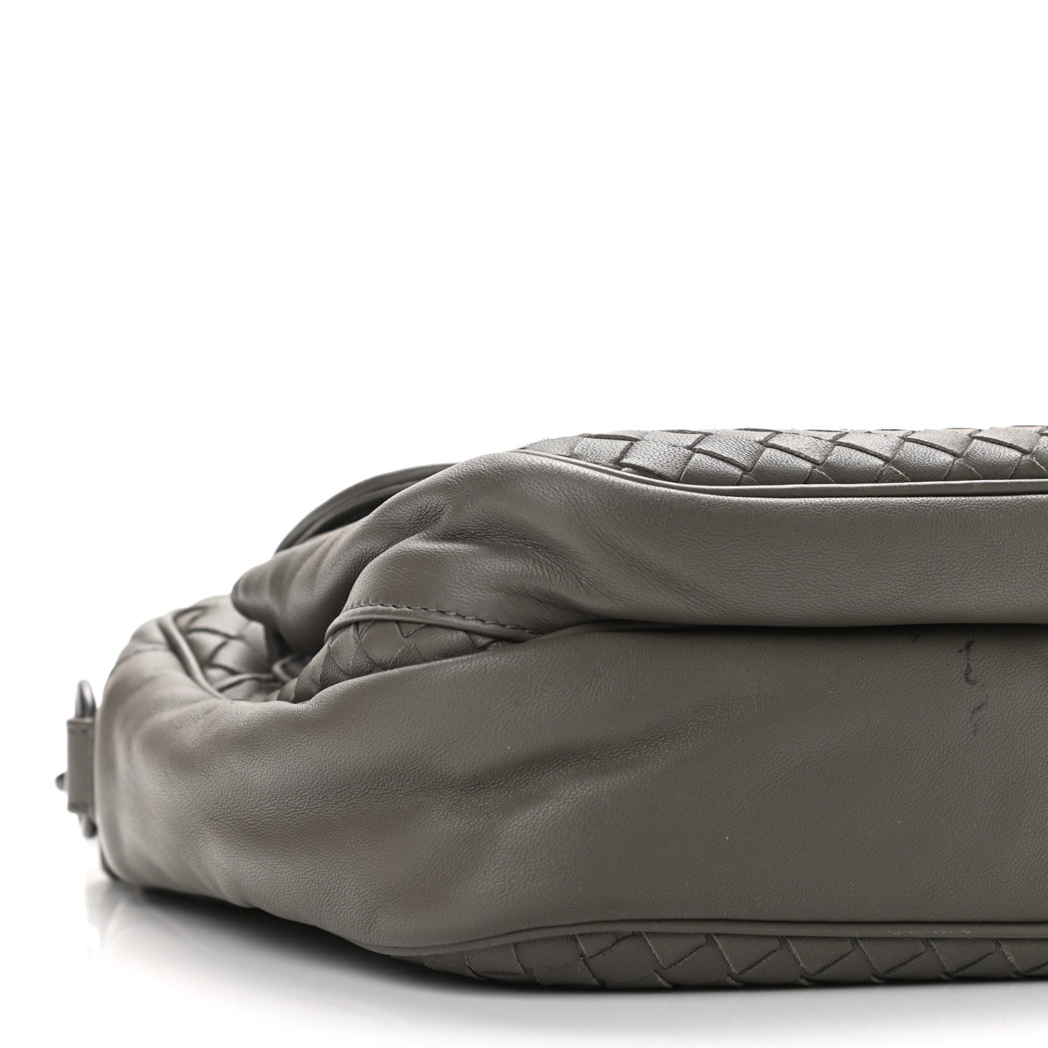 Bottega Veneta Nappa Intrecciato Messenger Bag Grey 7 of 8