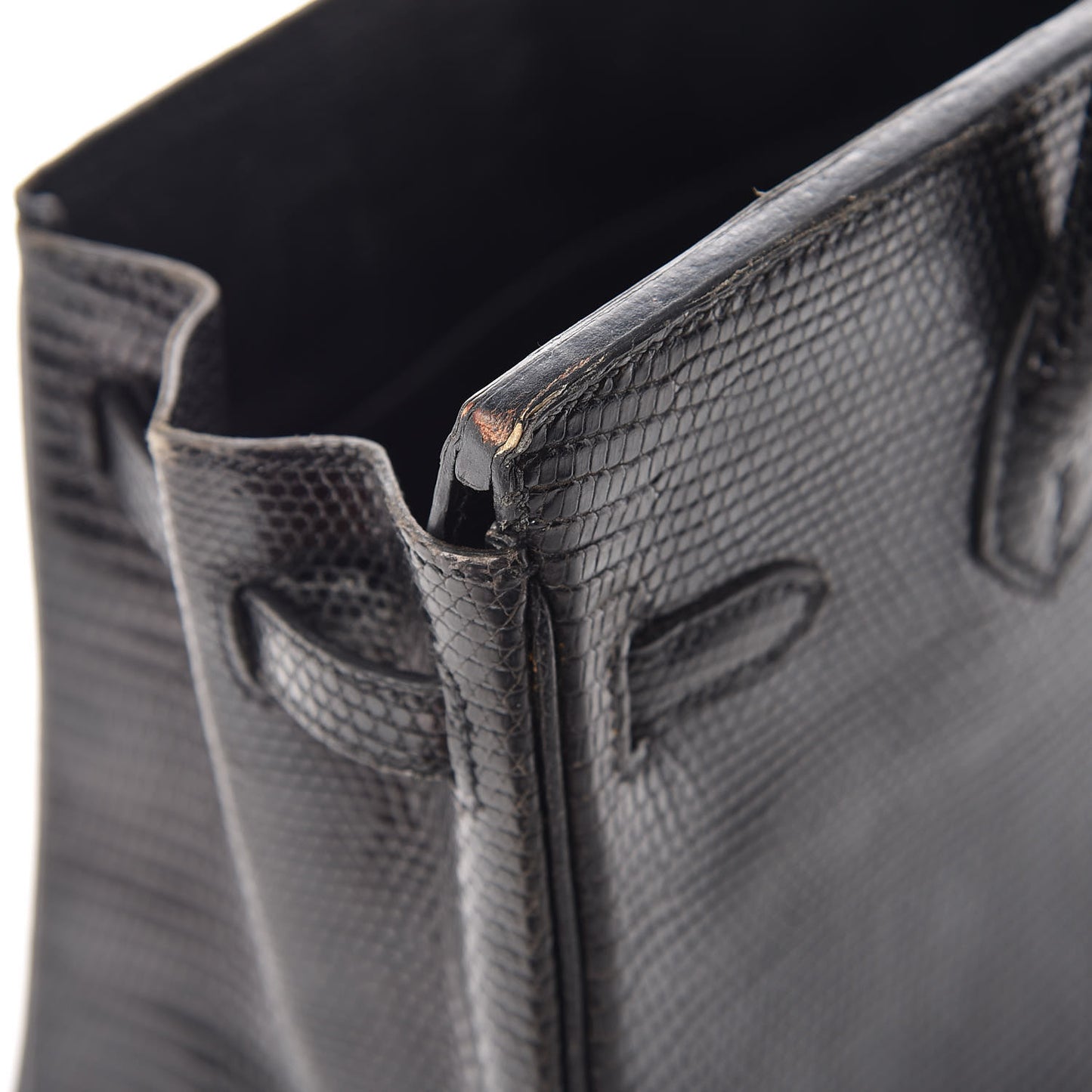 Lizard Birkin 25 Black