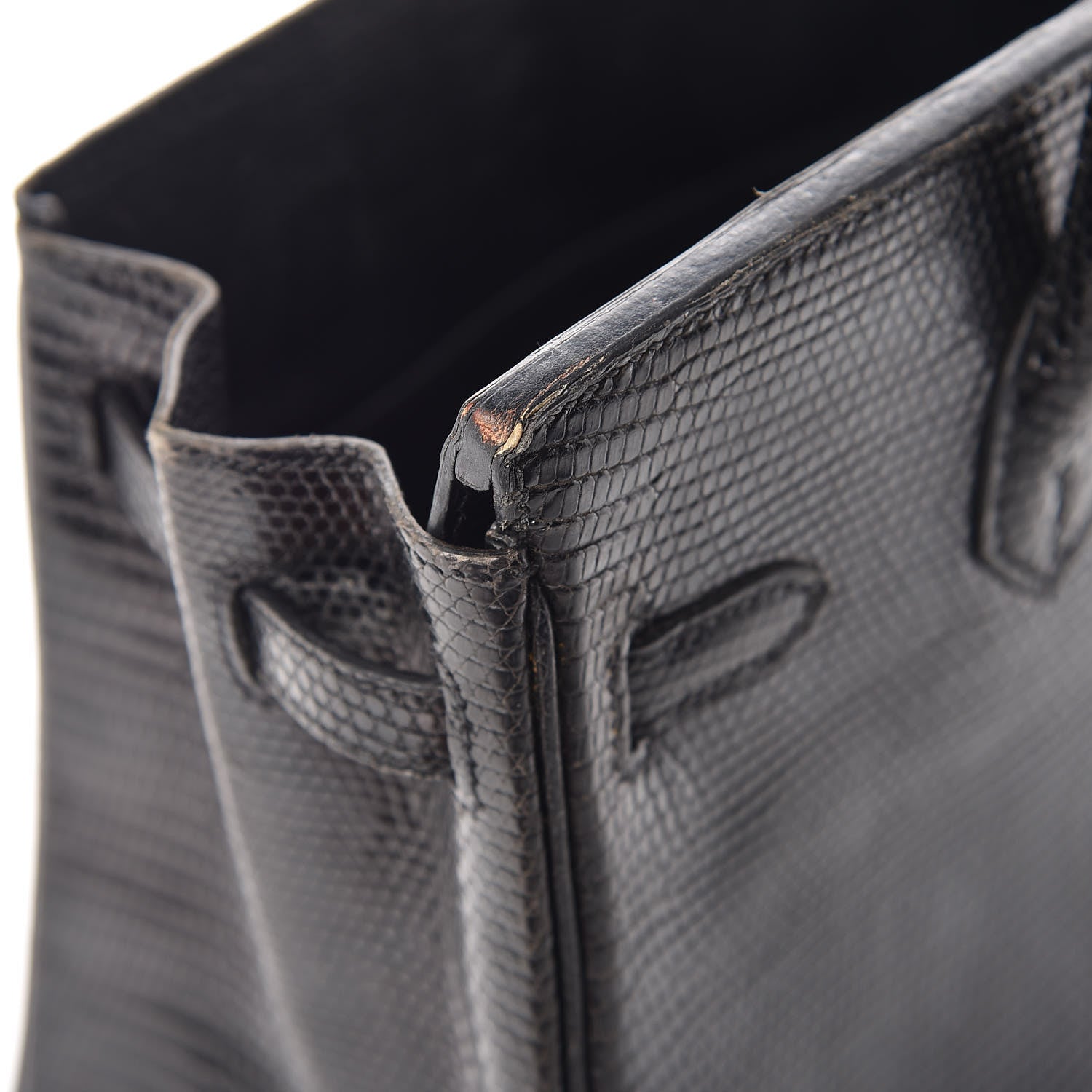 Hermes Lizard Birkin 25 Black 44 of 50