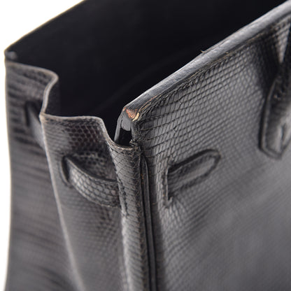 Hermes Lizard Birkin 25 Black 44 of 50