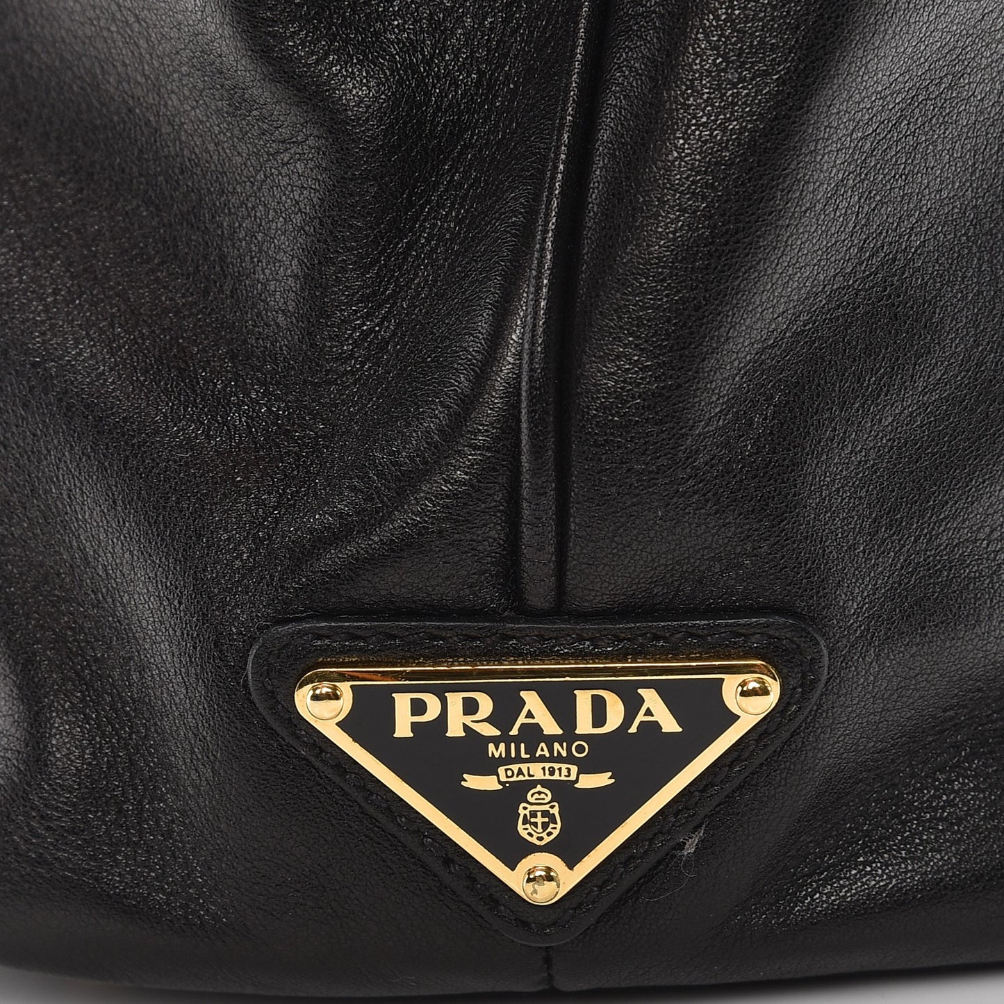 Soft Calf Frame Shoulder Bag Black