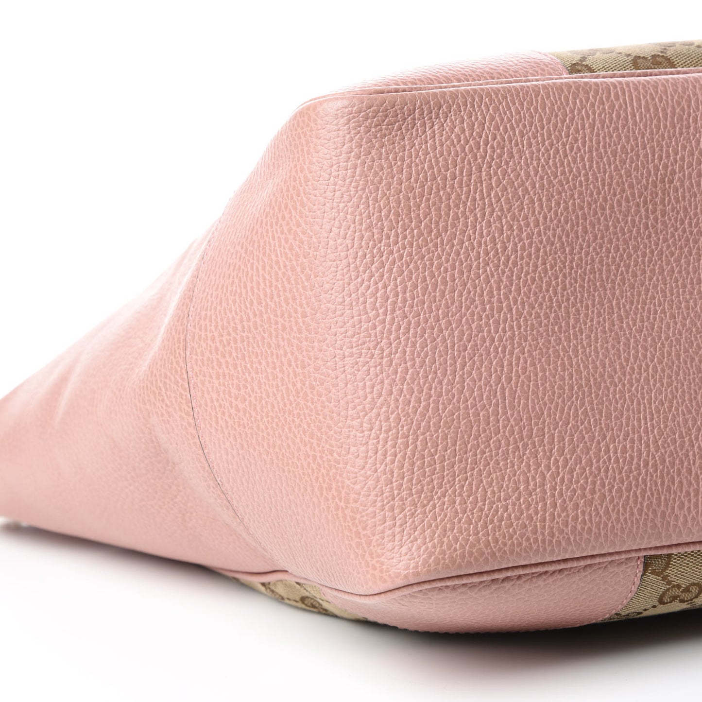 Monogram Bree Zippered Tote Beige Soft Pink