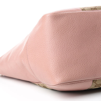 Gucci Monogram Bree Zippered Tote Beige Soft Pink 9 of 16