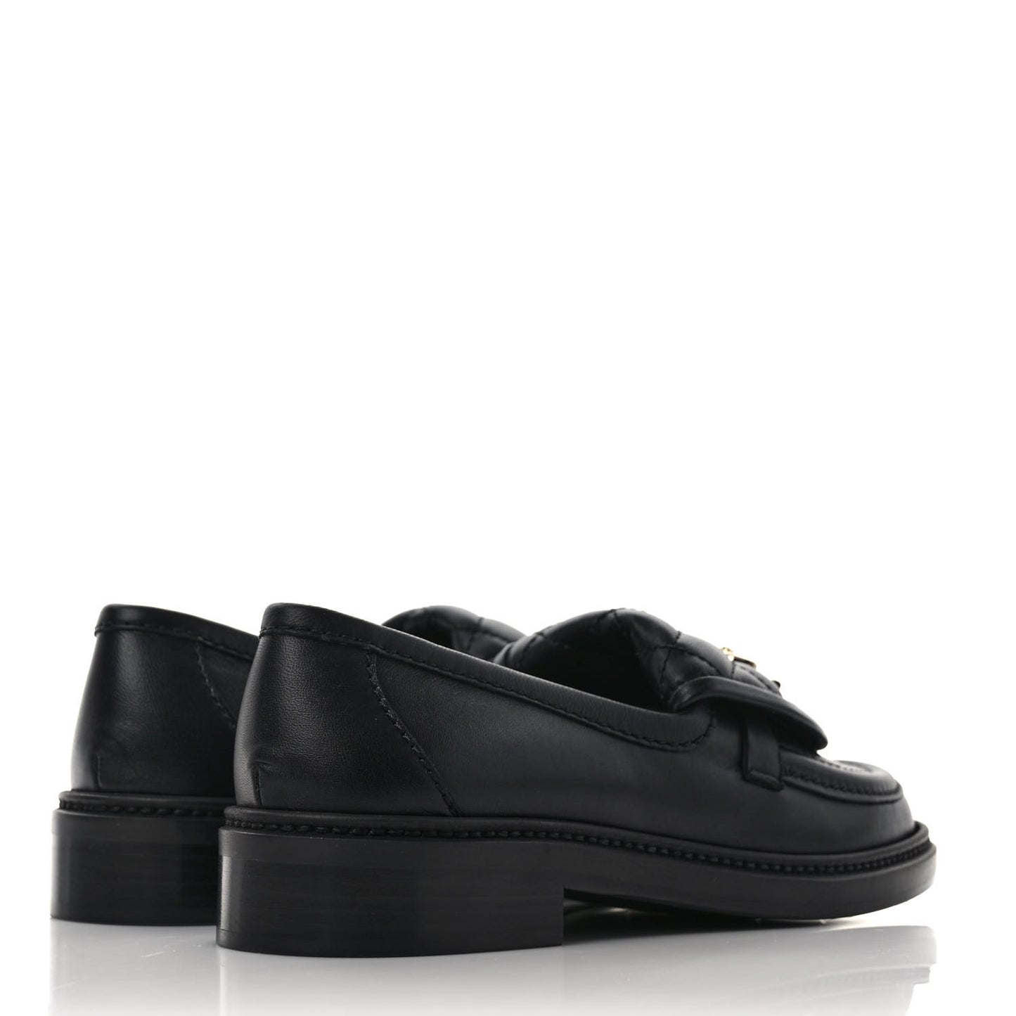Lambskin Quilted CC Turnlock Loafers 36.5 Black