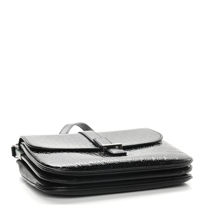 Saint Laurent Patent Embossed Small Le Monogramme Satchel Black 4 of 8