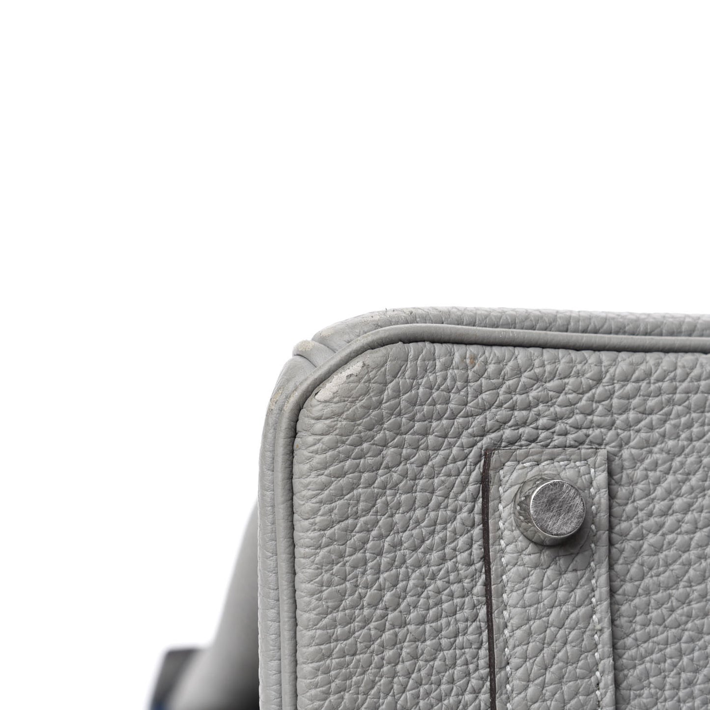 Togo Bi-Color Birkin 35 Gris Mouette Bleu Agate