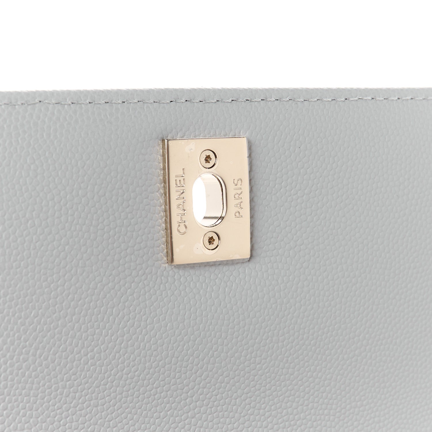 Chanel Caviar Quilted Mini Coco Handle Flap Light Grey 7 of 11