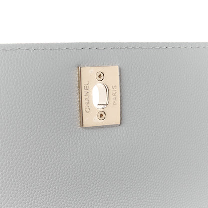 Chanel Caviar Quilted Mini Coco Handle Flap Light Grey 7 of 11