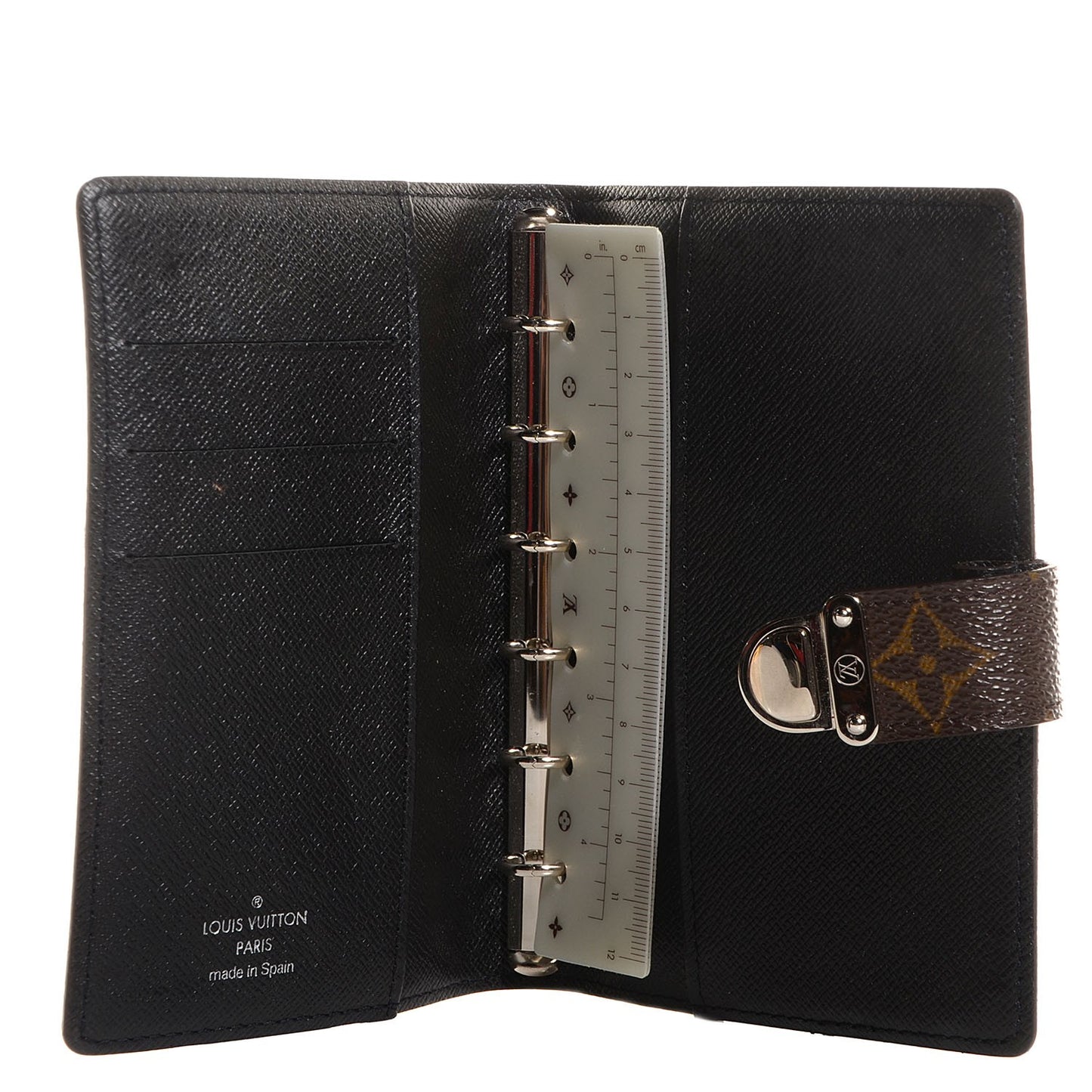 Monogram Koala Small Ring Agenda Cover Black