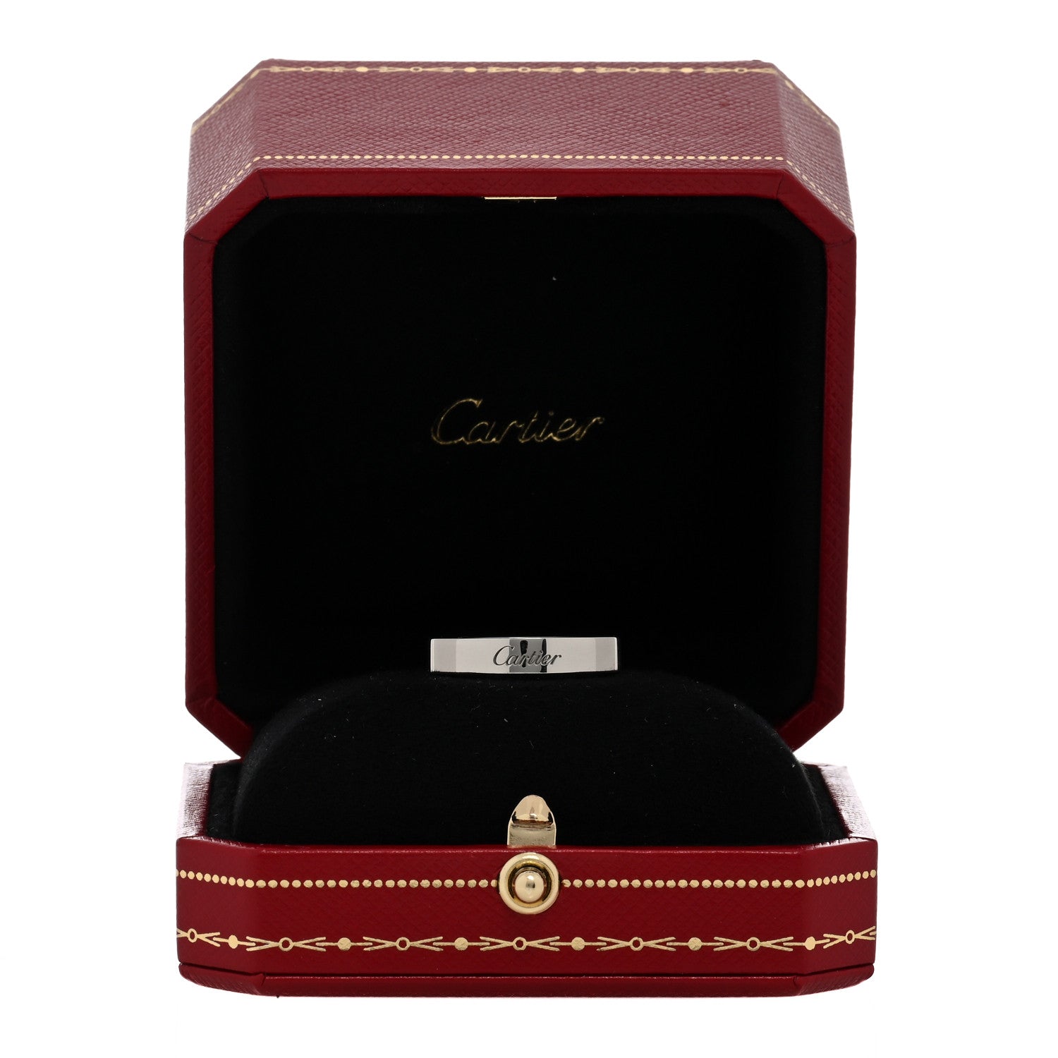Cartier Platinum 4mm C De Cartier Wedding Band Ring 58 8.25 5 of 5